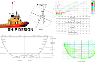 do ship or boat design, calculation and analysis
