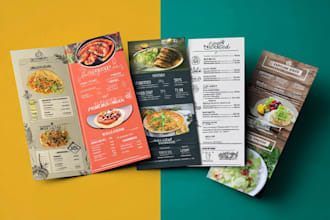 do food menu design, restaurant menu design, food flyer