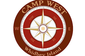 design gorgeous premium camp west logo