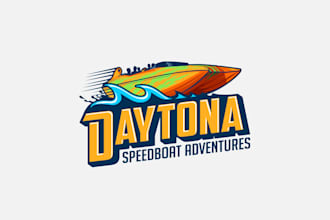 create stunning beautiful logo for florida speedboat rides