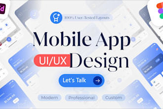 a modern, user friendly mobile app UI UX