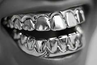 custom 3d grillz jewelry cad design  rings, pendants  diamond rendering