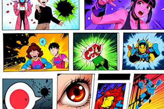 draw custom comic pages, manga or webtoons for you
