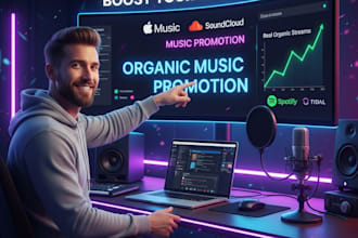 boost streams your apple music soundcloud organic music promotion