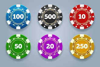 make professional poker chip or poker logo
