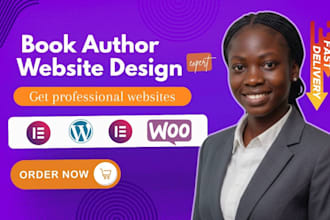 design author website, book author website, ebook website, author landing page