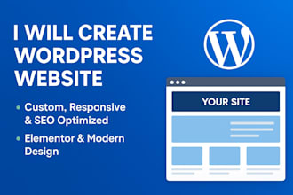 create wordpress website or business website