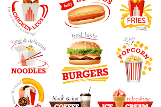 design modern restaurant, food, drinks, cafe and fast food business logo