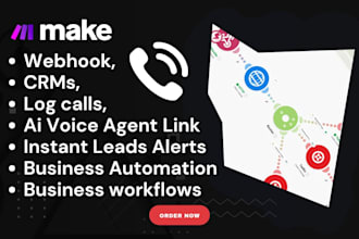build make com automation, setup make com automation for your business workflows