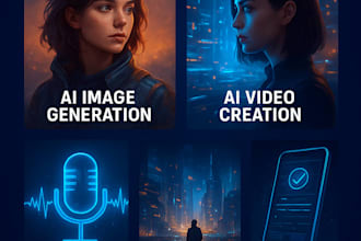 create ai photo and video and sound and cgi content