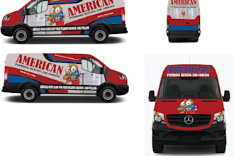 create van wrap design, car wrap design