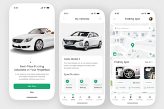 develop a smart car parking app with real time slot finder
