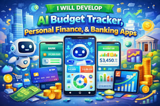 develop ai budget tracker, personal finance, banking app