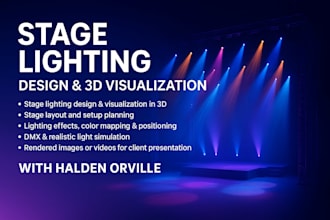 design stage lighting stage layout 3d stage lighting visualization setup