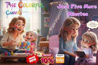 design children story book illustration, children story book illustration