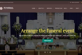 design  squarespace cremation website mortuary website funeral obituary website
