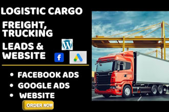 generate logistic, supply chain management leads, freight forwarding website