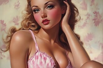 pin up girl and pin up girl illustration