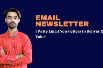 write your weekly email newsletter to provide value