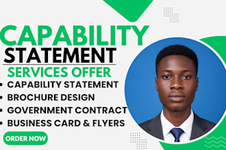 design a winning government capability statement and business profile