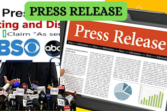 do music press release, distribute press release and promote music press release