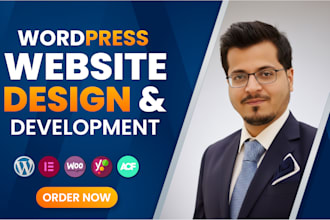 design and develop a website on wordpress
