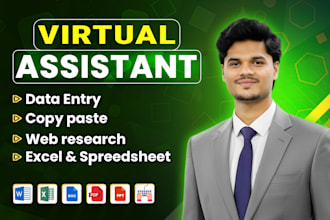 do data entry, copy paste, web research, and excel tasks