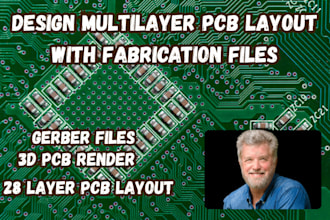 design multilayer pcb layout with fabrication files