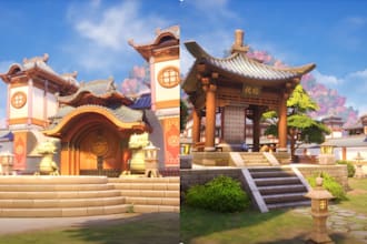 create stylized 3d game environment, fortnite game map and game level design