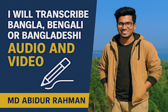 transcribe bangla, bengali, or bangladeshi audio and video accurately