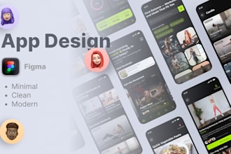 design modern and clean app uis