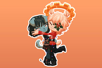 draw your character in a chibi style