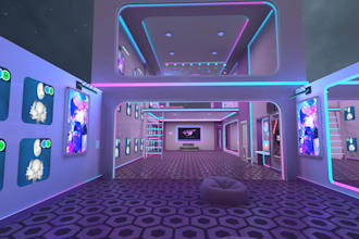 create a vrchat world, metaverse world, vr map, vrchat environment, vr world