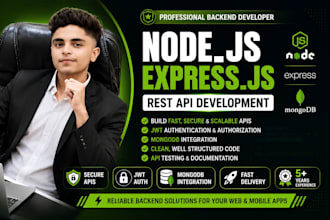 build secure backend API using node js express