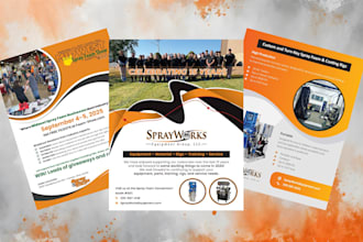 design product sheet, sell sheet, business one sheet