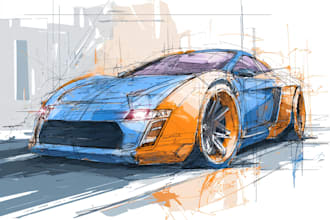 design and sketch the car or vehicle you want