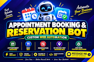 do resy bot web automation appointment booking bot reservation bot opentable bot