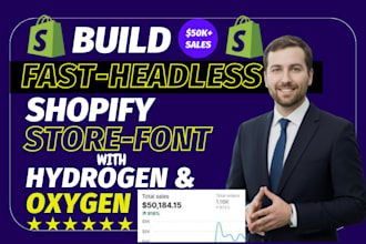 build a fast headless shopify store font with hydrogen and oxygen
