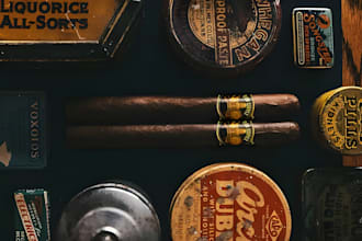 do modern cigar band, cigar label, cigar logo and cigar box design