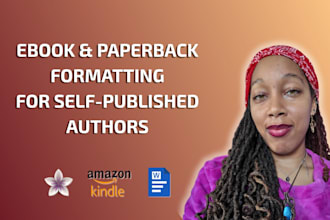 format your fiction or nonfiction book for kindle and print