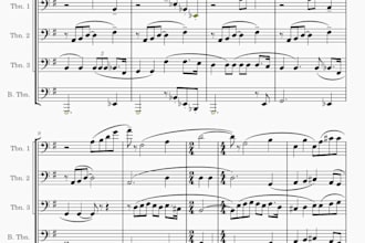 transcribe or arrange any music for solo instrument or any mixed ensemble