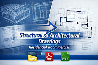 do structural and architectural drawings plans for building and drafting service