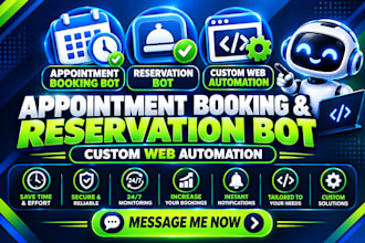 do make appointment bot booking bot resy bot reservation bot uk driving test bot