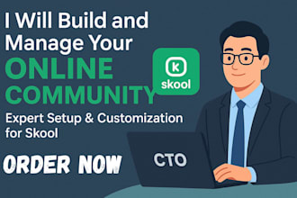setup skool online course community, content upload and customization