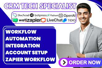 integrate livechat tidio docsend botpress fathom wati openai folk zapier