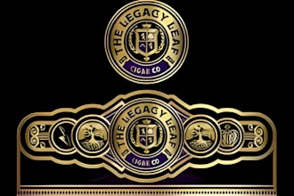 do modern cigar band, cigar label, cigar logo and cigar box design