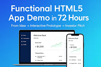 create a fast, functional, and fundable HTML5 demo app within 72 hours
