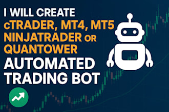 create ctrader, mt4, mt5, ninjatrader or quantower automated trading bot