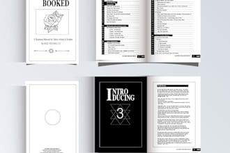 create a custom books cover page layout minimalist,clean,
