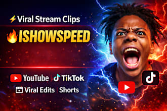 create clipping videos of ishowspeed for youtube, tiktok
